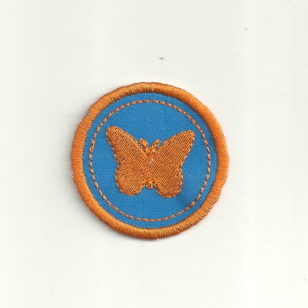 2" papillon capteur mérite Badge, Patch ! Fait sur mesure !