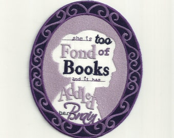 Louisa May Alcott Quote, Cameo Patch! Custom Made!