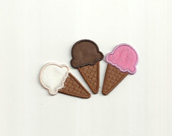 Choice of 1 Ice Cream Cone Patch! Custom Made! AP17