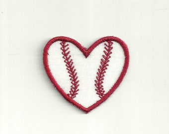 Baseball Heart Patch! Custom Made! AP142