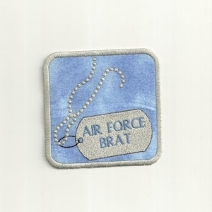 Air Force Brat Patch! Any Color! Custom Made!