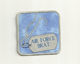Air Force Brat Patch! Any Color! Custom Made!