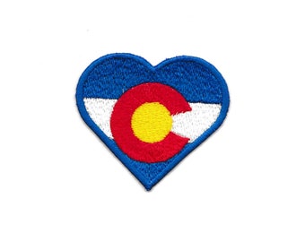 Colorado Heart State Flag Patch Custom Made!