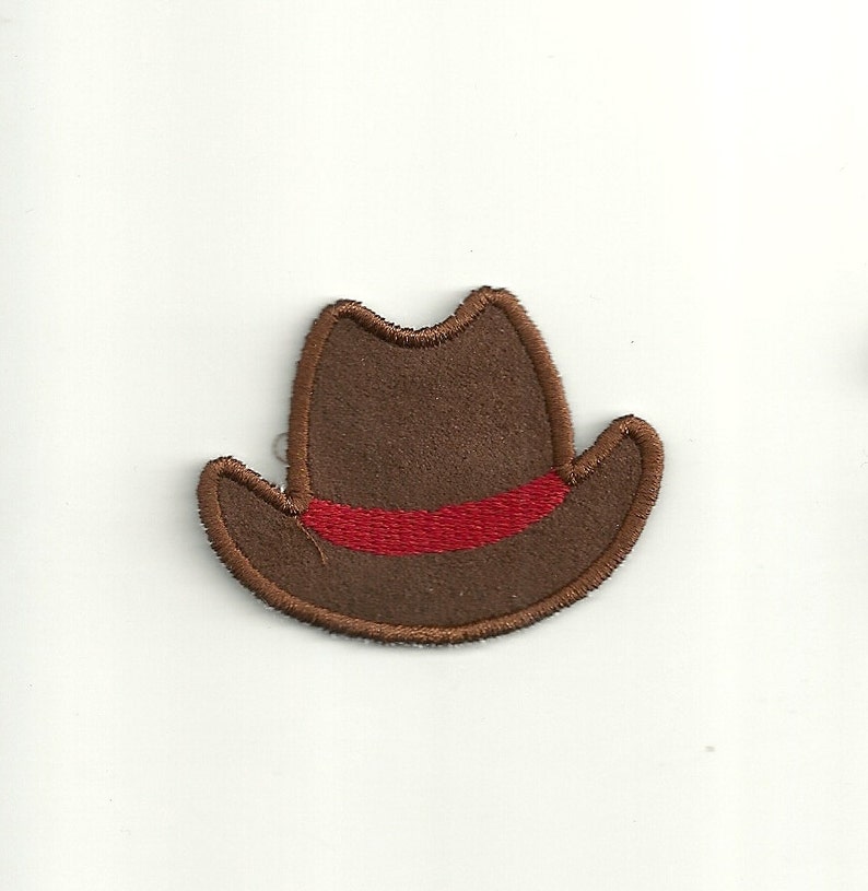 Tiny Cowboy Hat Patch Any Color Combo Custom Made Etsy India