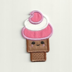 Happy Ice Cream Cone Patch! Custom Made!