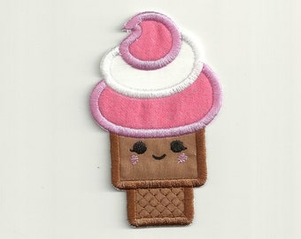 Happy Ice Cream Cone Patch! Custom Made!