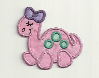 Girly Brontosaurus Patch Custom Made!