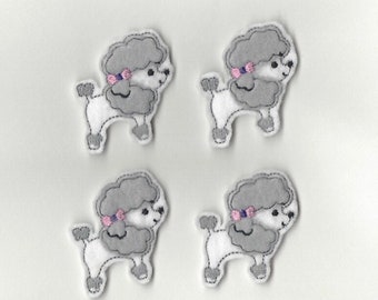 Poodle Felties! Set of 4!