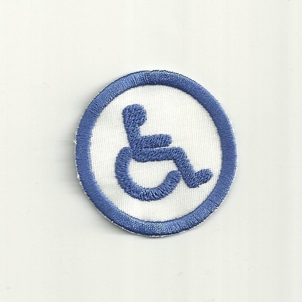 2 » aide handicapés mérite Badge, Patch ! Fait sur mesure !