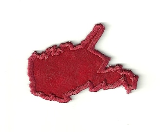 Tiny, West Virginia State Patch! Any Color! Custom Made!