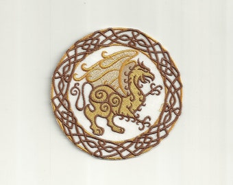 Celtic Griffin Patch! Custom Made!