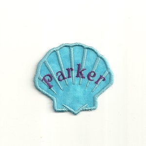 3&quot; Your Name in a Seashell Patch! Custom Made! AP34