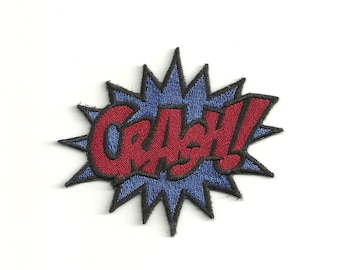 Super Hero, CRASH Patch! Any Color Combo! Custom Made!