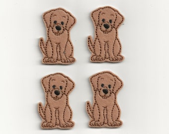 Labrador Puppies, 2"!  Set of 4, custom color!