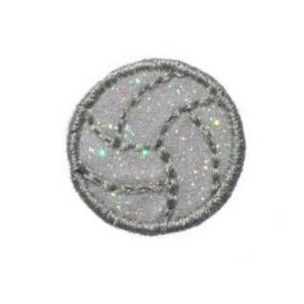 1" Glitter Volleyball Patch! NO MESS!! PN11