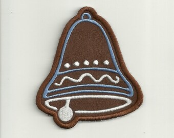 Bell, Christmas Cookie Patch! Custom Made!  AP61
