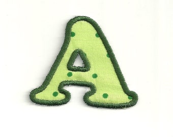 Saint Patrick's Day Polka Dot Letter, 2" Patch! Custom Made!