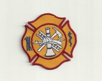 Play, Firefighter Badge Patch! Custom Made!