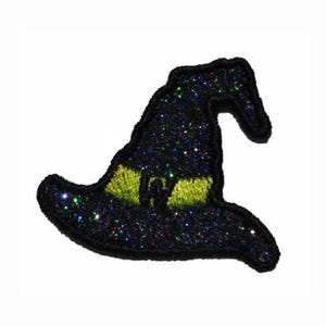 Witches Hat 2 inch Glitter Iron On Brilliant NO MESS glitter PN102