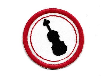 2" Violin Merit Badge, Patch! Any Color combo! Custom Made!