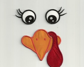 Turkey Face Patch,TODDLER SIZE!! Custom Made!