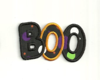 4" BOO Halloween Patch! Custom Made! AP119