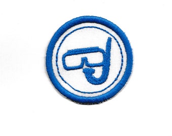 2" Scuba Diver Merit Badge, Patch! Any Color combo! Custom Made!