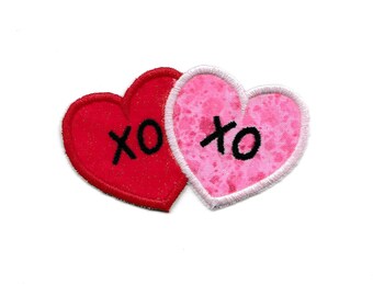 XO Twin Heart Patch Custom Made!