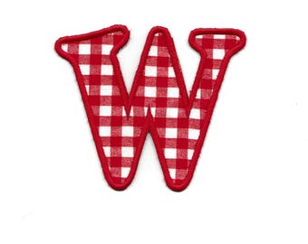 Gingham Letter! 4" any letter Custom Made!