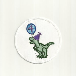Birthday Dinosaur Patch! Custom Made!