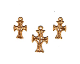 1.5” Cross Lace Charms, Set of 3!