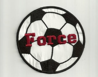 Your Name on a Soccerball Patch! Custom Made! AP74