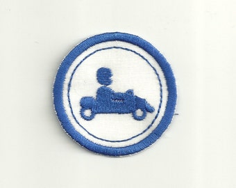 2" Go Cart Merit Badge, Patch! Any Color combo! Custom Made!