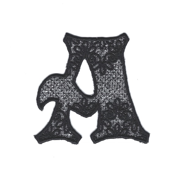 4" Lace Letter, Custom Color!