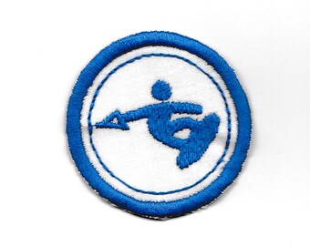 2" Wake Boarding Merit Badge, Patch! Any Color combo! Custom Made!