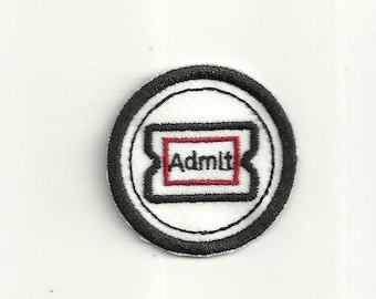 2" Movie Buff Merit Badge, Patch! Any Color combo! Custom Made!