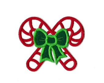 Christmas Candy Canes Patch, Custom Made!