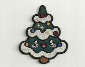 Cute Kawaii Christmas Tree Patch! Custom Made!