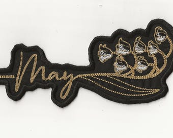 May Birth Flower, Lily of the Valley Patch! Custom Made! AP144