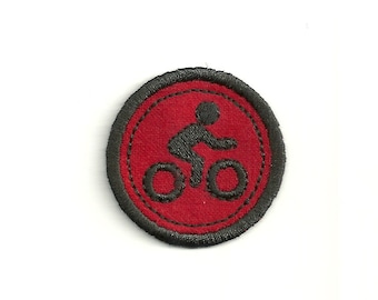 2" Bicycling Merit Badge! Any Color Combo! Custom Made!