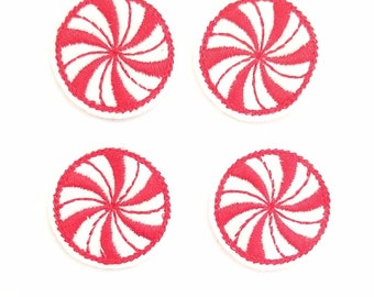 Peppermint Twist Felties! Custom Color, Set of 4!