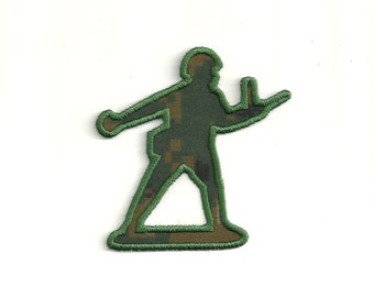 Army Man, With Weapon Patch! Any Color! Custom Made!