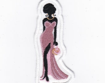 Evening Out Fashion Silhouette, 4" Patch Custom Color!