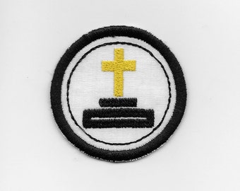 2" Confirmation Merit Badge, Patch! Any Color combo! Custom Made!