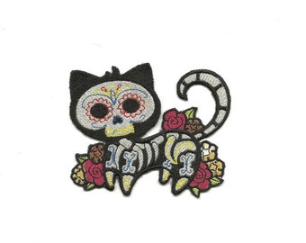 Skeleton Kitty Patch! Custom Made!