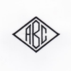 4&quot; Monogram in a Diamond Patch!