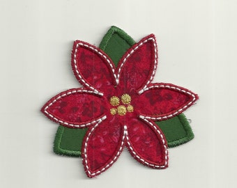 Poinsettia Patch, any color combo. Custom Made!