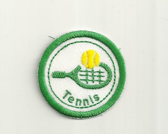 2" Tennis Merit Badge, Patch! Any Color combo! Custom Made!