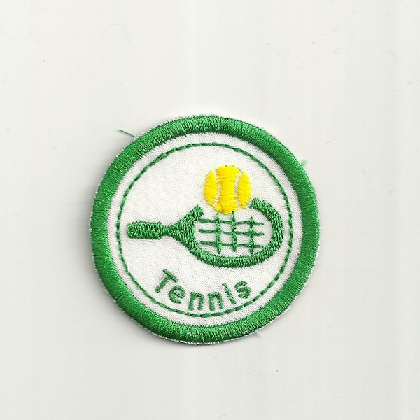 2" Tennis Merit Badge, Patch! Any Color combo! Custom Made!