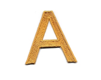 Arial Letter Patch, jede Farbkombination, Klein nach Maß! LET1